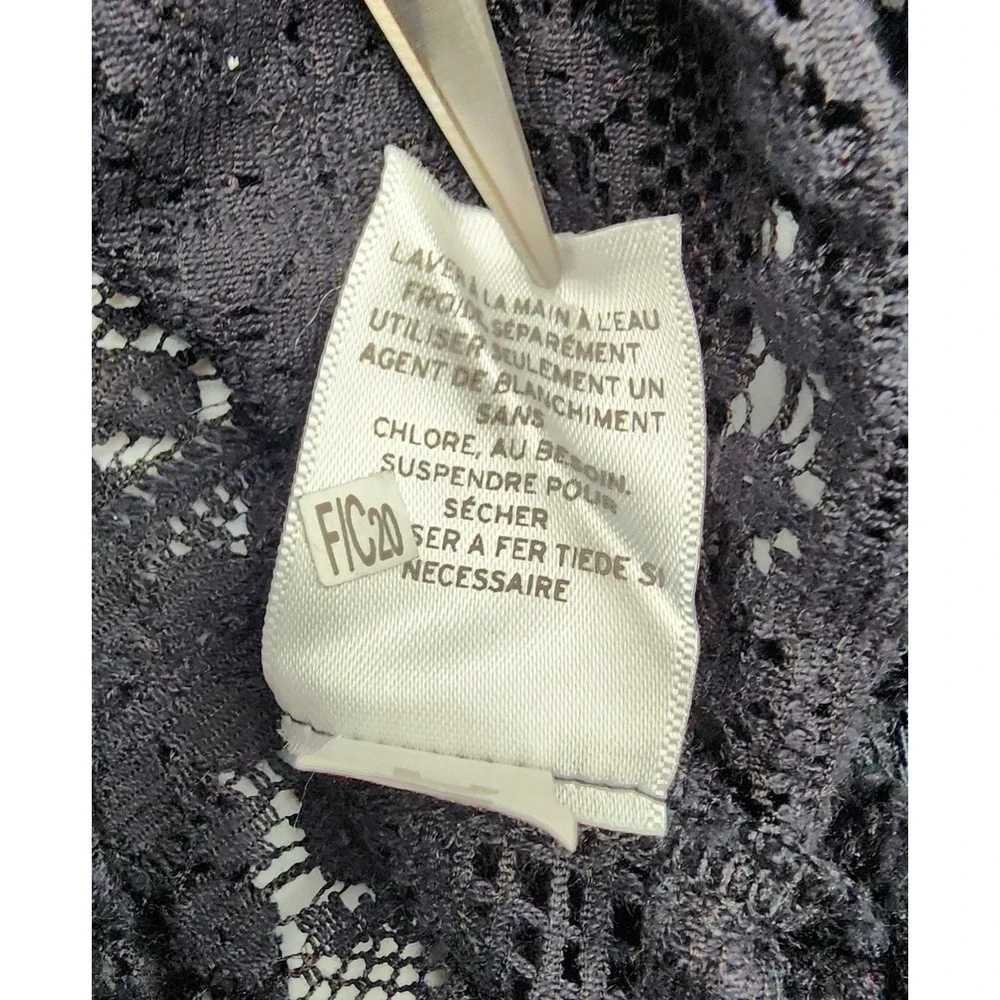 MELROSE‎ AND MARKET NAVY BLUE SWEATER SIZE S WOMENS LACY TOP